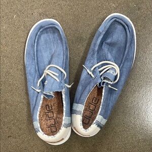 Hey Dude Wally Blue Loafers